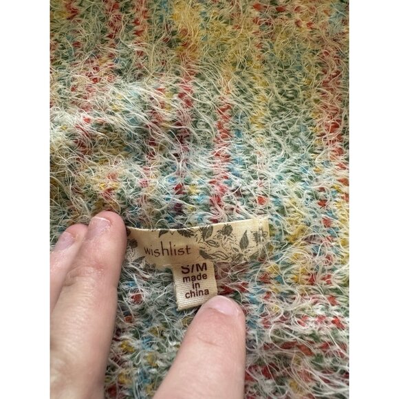 Wishlist Open Front Cardigan‎ Sweater Size S/M Polyester Blend Hippie Boho Soft - Picture 4 of 15